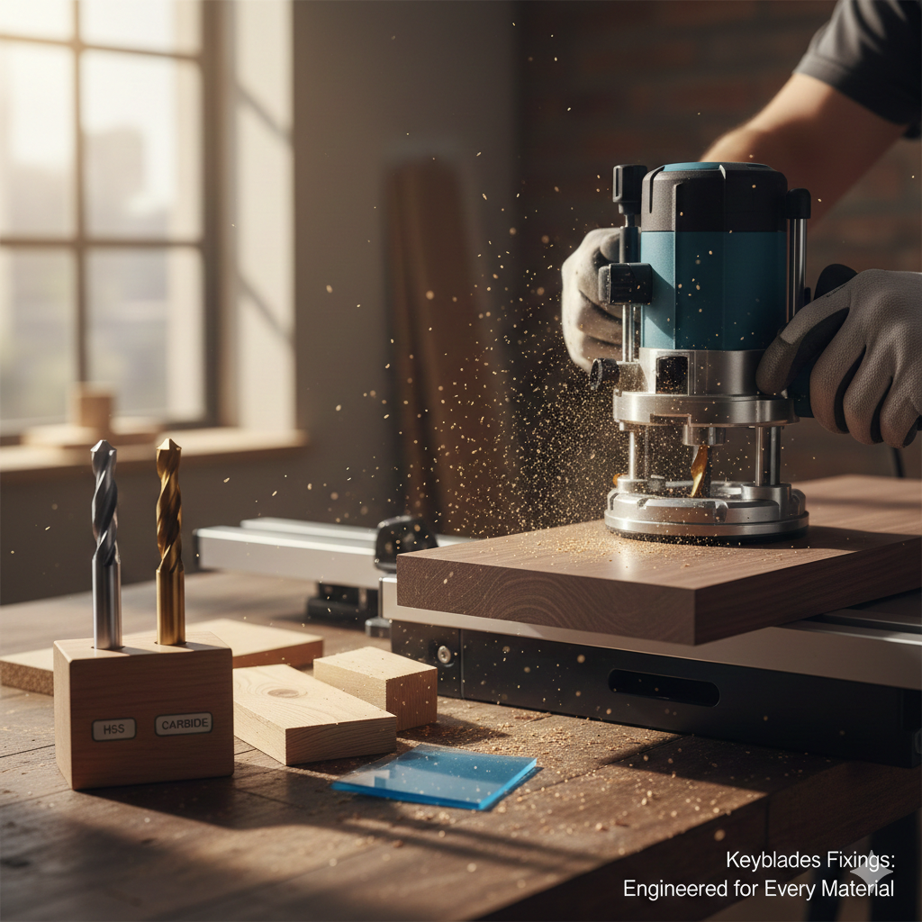 Carbide vs HSS Router Cutters: What Works Best for Hardwood, Softwood, MDF & Plastic