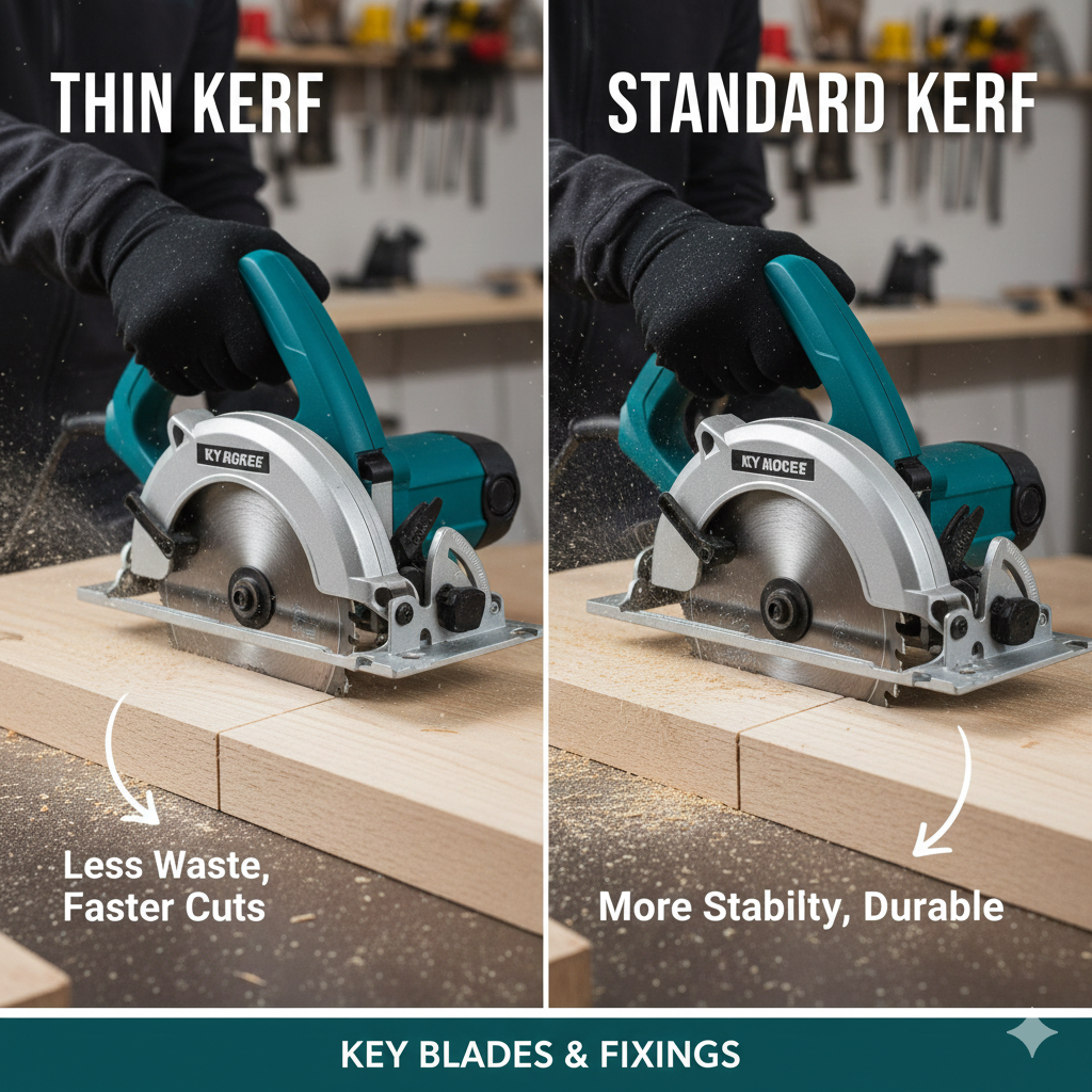 Thin-Kerf vs Standard-Kerf Circular Saw Blades — Pros, Cons & When to Use Which