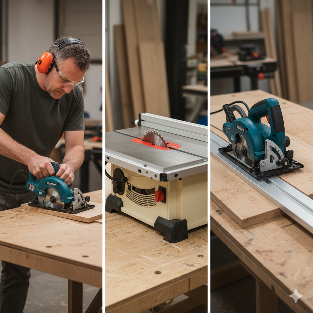Can You Use a Circular Saw Blade on a Table Saw or Track Saw? Compatibility & Safety Explained
