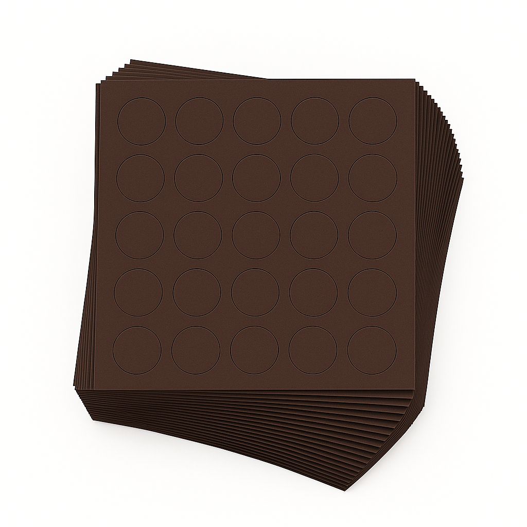 KwikCaps Self Adhesive Screw Cover Caps - Truffle Brown (297) U748 ST9