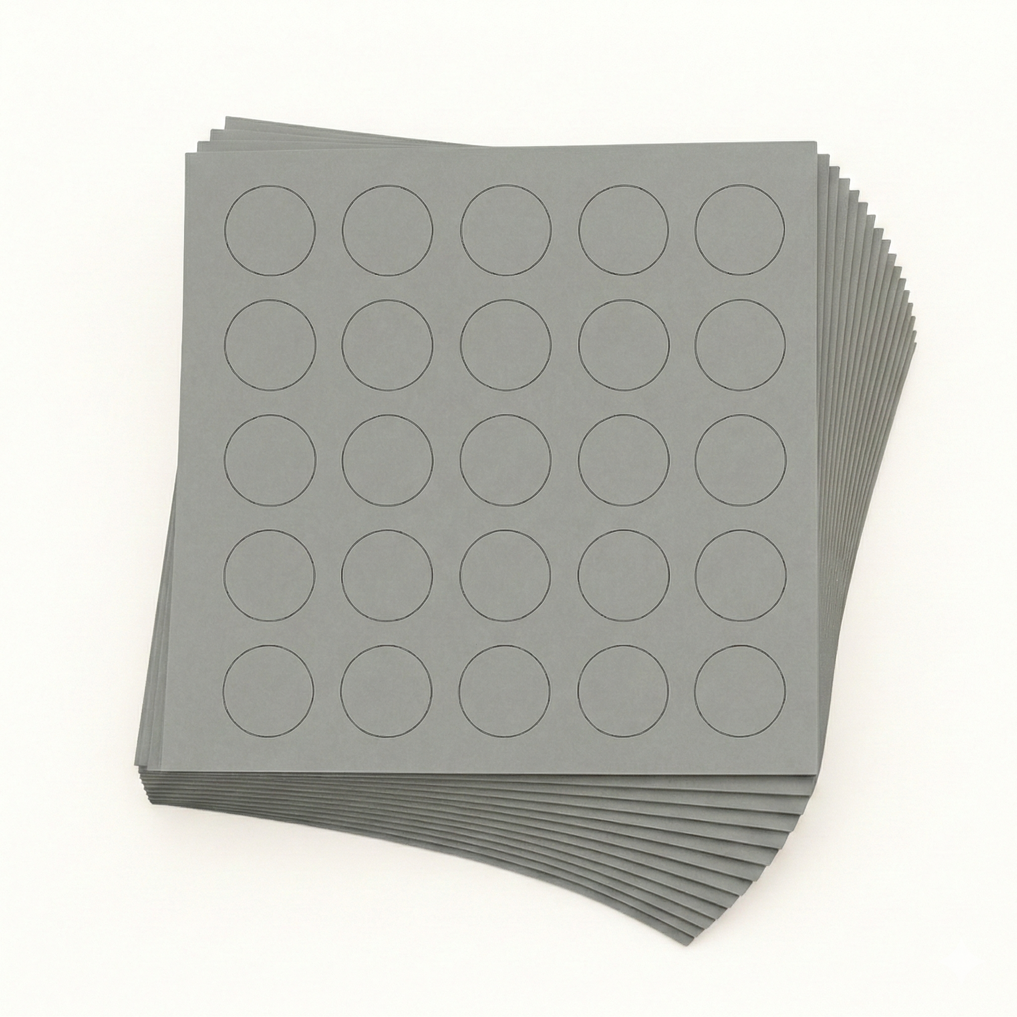 KwikCaps Self Adhesive Screw Cover Caps - Unilin Weave Slate Grey (643)