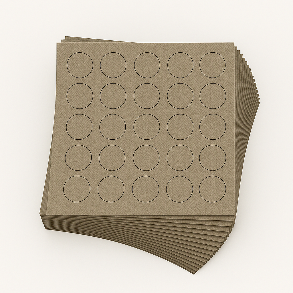 KwikCaps Self Adhesive Screw Cover Caps - Unilin Weave Wool Beige (644)