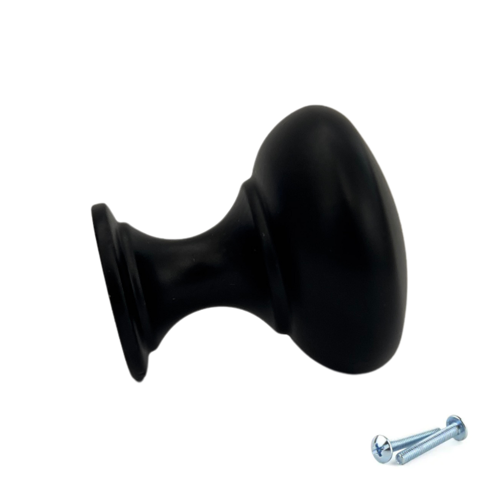 M4TEC Knob Handle Black Doors, Drawers or Cupboards VH4 Series