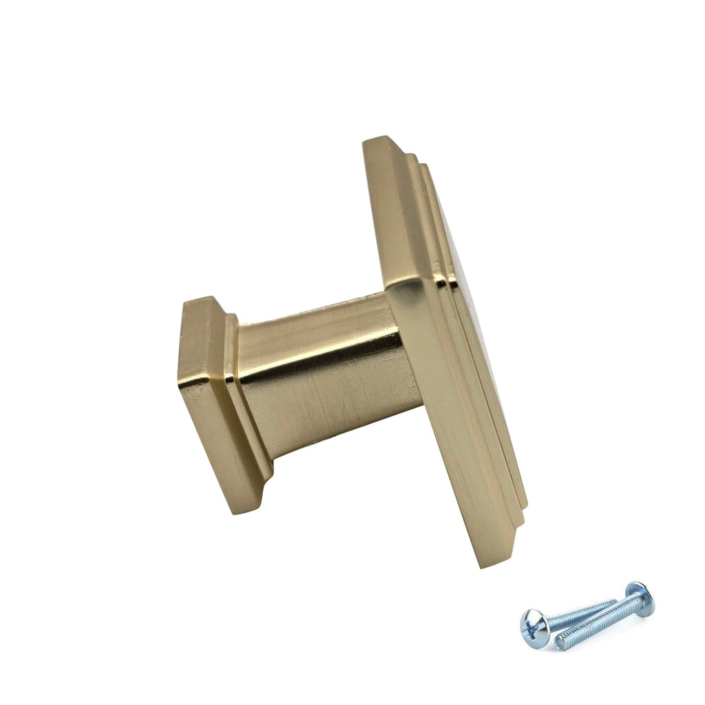 M4TEC Knob Handle Brushed Brass Doors or Cupboards VH9 Series