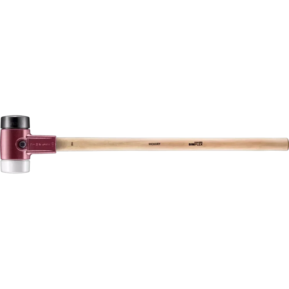Halder Simplex soft-face sledge hammer, cast iron housing - Rubber composition / Superplastic
