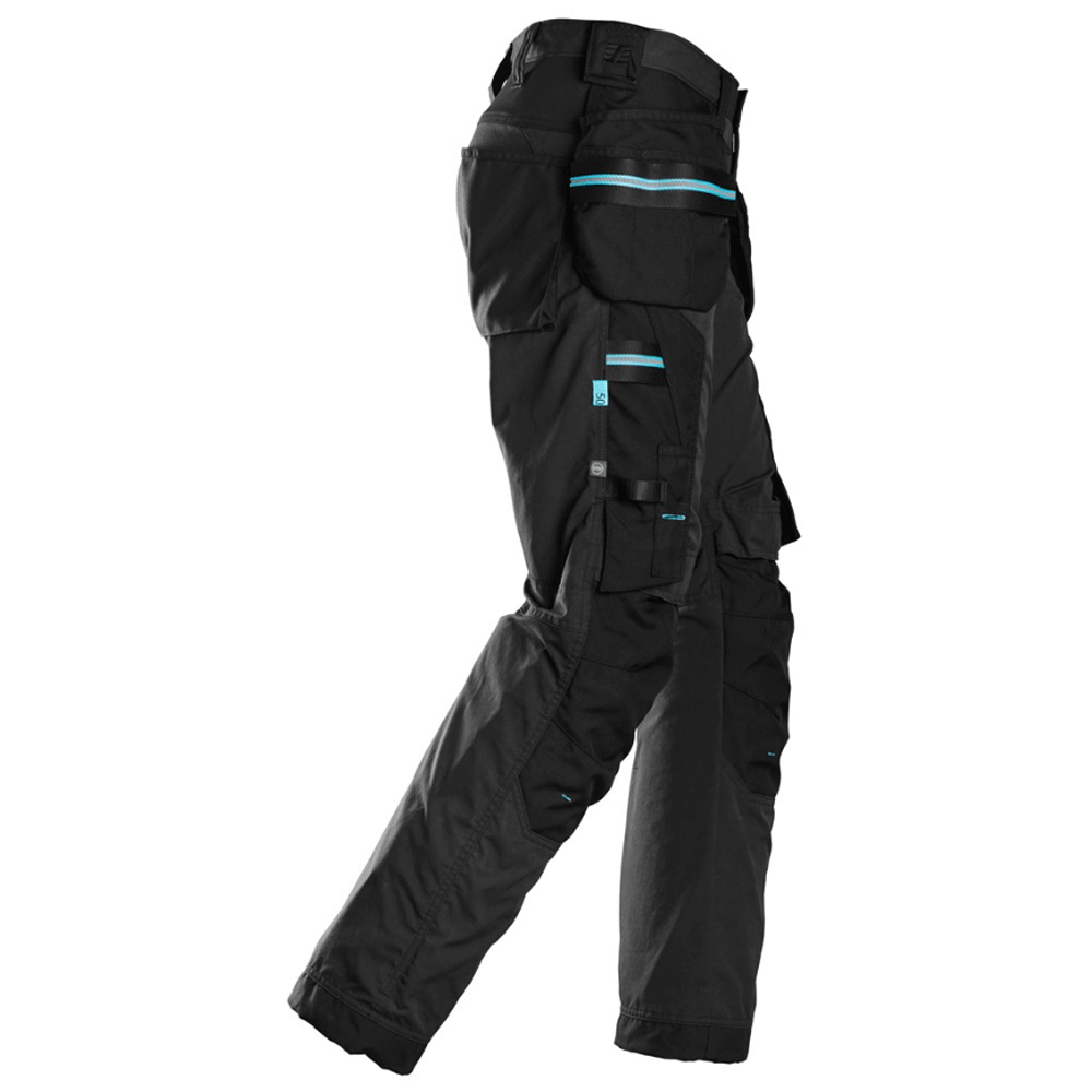 Snickers 6210 LiteWork, 37.5® Holster Pocket Work Trousers Black / 50 (35" Waist, 32" Leg)