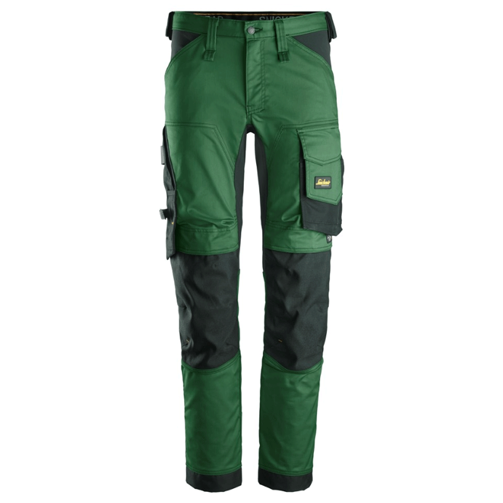 Snickers 6341 AllroundWork Stretch Kneepad Trousers Forest Green 41" Waist, 32" Leg - Snickers Size 58