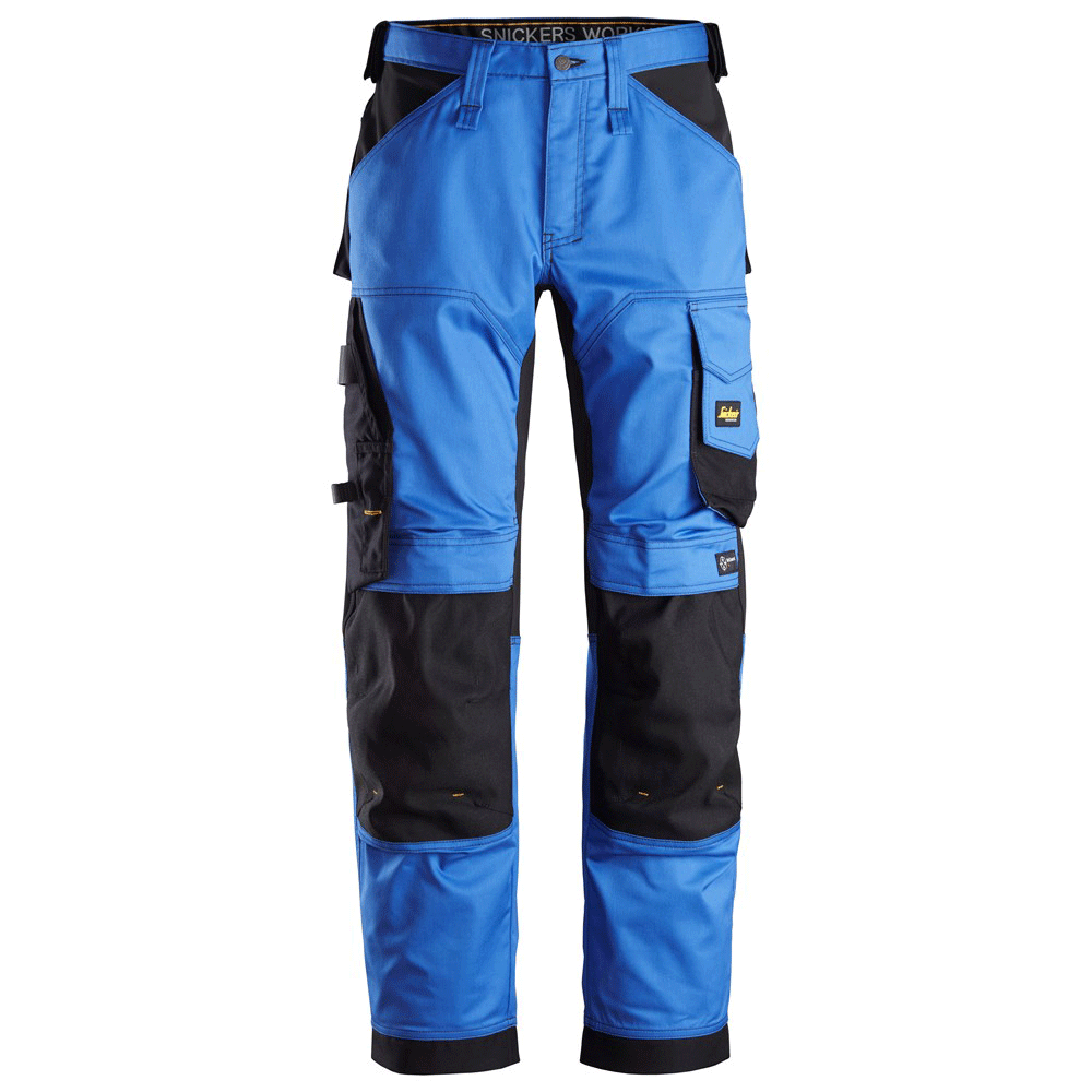 Snickers 6351 AllroundWork, Stretch Loose Fit Work Trousers True Blue, Waist 35" Leg 32"-Snickers 50