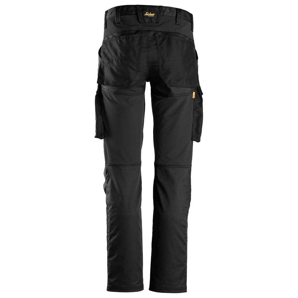 Snickers 6803 AllroundWork, Stretch Trousers without Knee Pockets Black 31" Waist - 30" Leg - Snickers Size 92