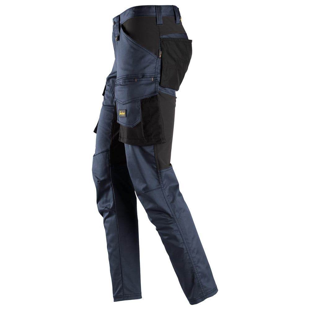 Snickers 6803 AllroundWork, Stretch Trousers without Knee Pockets Navy, Waist 36" Leg 32"-Snickers 52