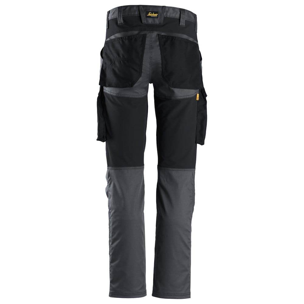 Snickers 6803 AllroundWork, Stretch Trousers without Knee Pockets Steel Grey, 35" Waist 37" Leg-Snickers 250