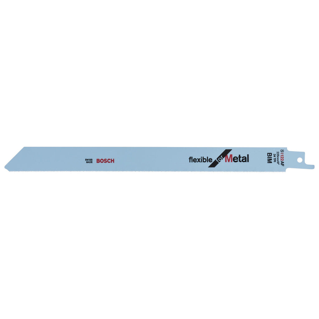 Bosch S1122AF Flexible Reciprocating Saw Blade for Metal 225mm (Pack of 5)