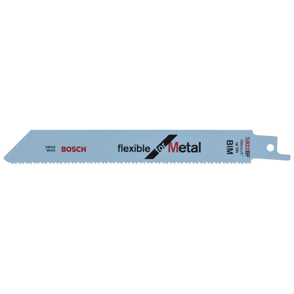 Bosch S922BF Flexible Reciprocating Saw Blade for Metal 150mm (Pack of 5)