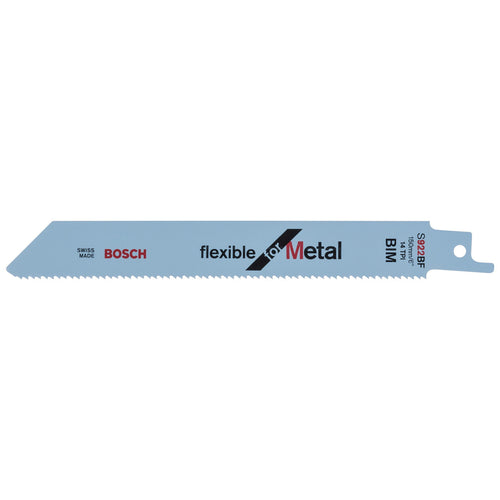 Bosch S922BF Flexible Reciprocating Saw Blade for Metal 150mm (Pack of 5)