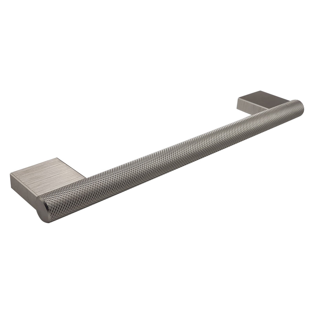 Broxburn Knurled Bar Handle Door, Drawer & Cupboard 192mm Stainless Steel Effect Cabinet Door Handles