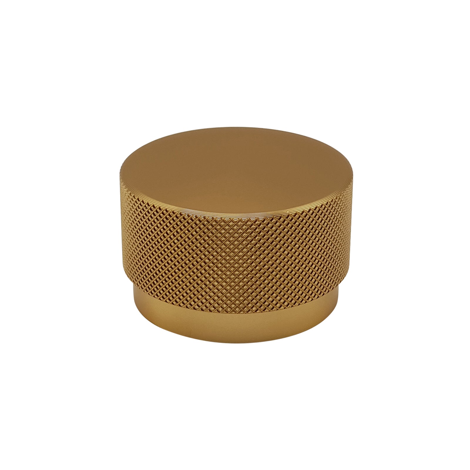 Broxburn Knurled Knob Handle Brushed Brass Door, Drawer & Cupboard