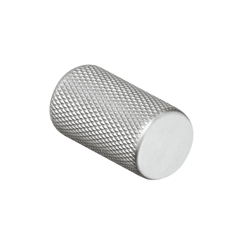 Broxburn Knurled Knob Handle Stainless Steel Effect Knurled Cabinet Door Handles