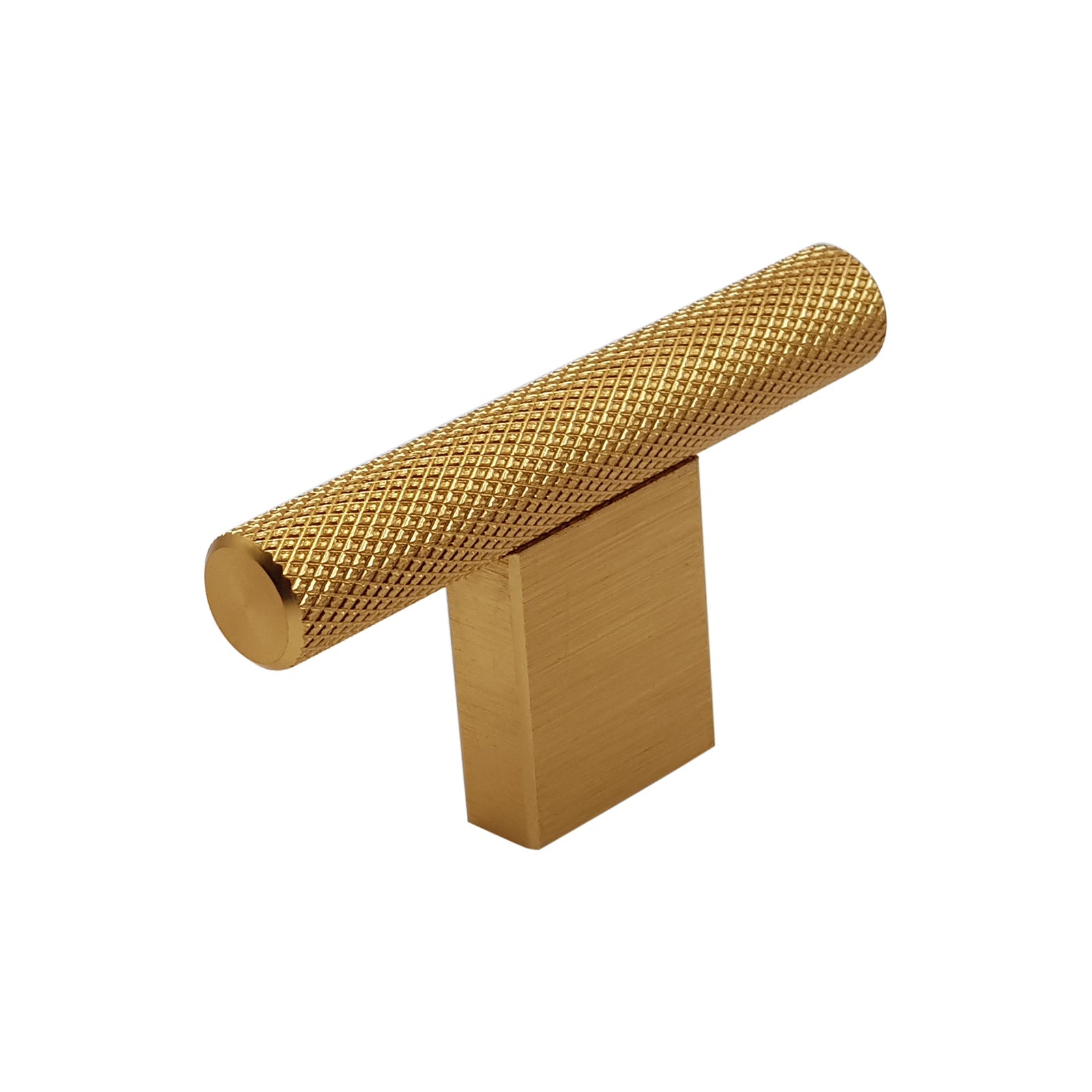 Broxburn Knurled Mini T Knob Handle Door, Drawer & Cupboard Dark Brass Knurled Cabinet Door Handles