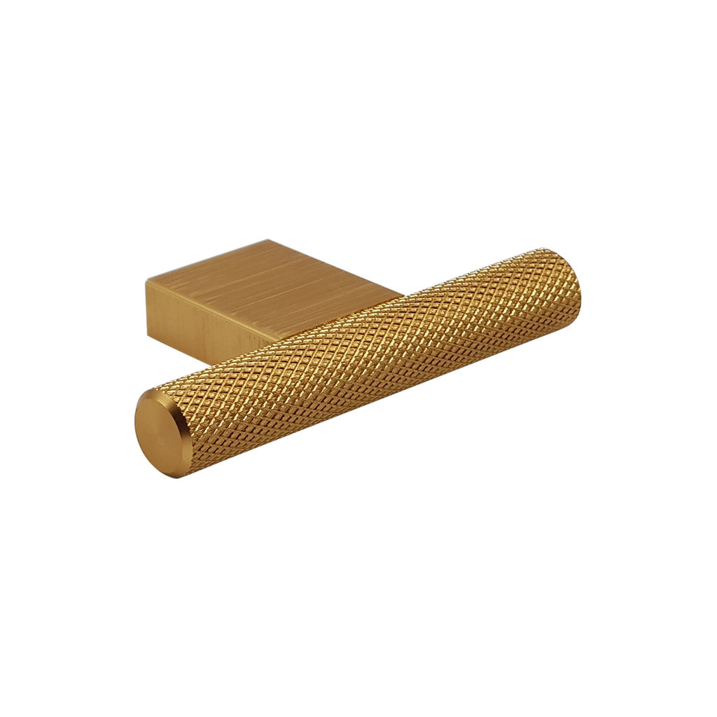 Broxburn Knurled Mini T Knob Handle Door, Drawer & Cupboard Dark Brass Knurled Cabinet Door Handles