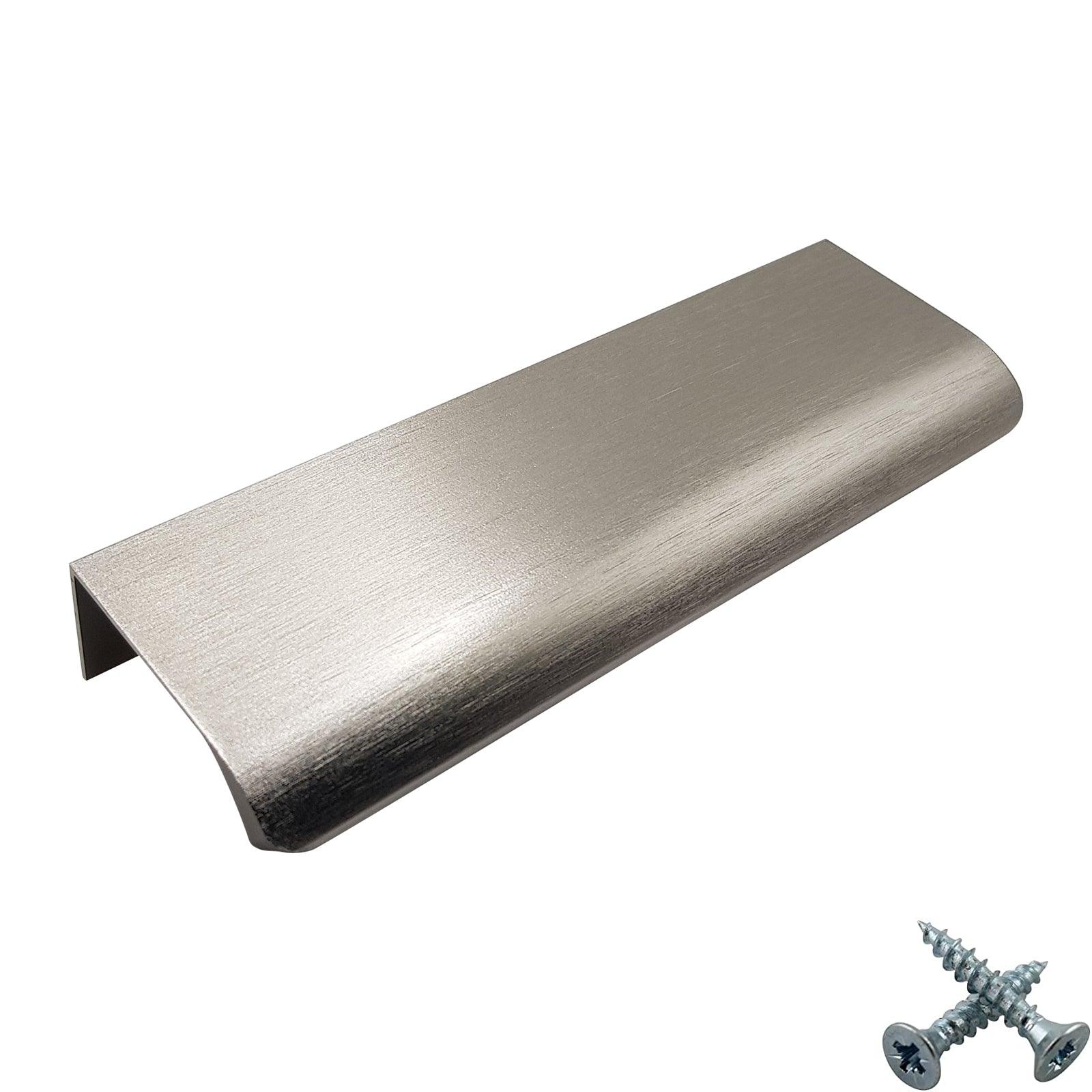 Brushed Inox Aluminium Cabinet Handle – Modern Cupboard, Drawer & Door ...