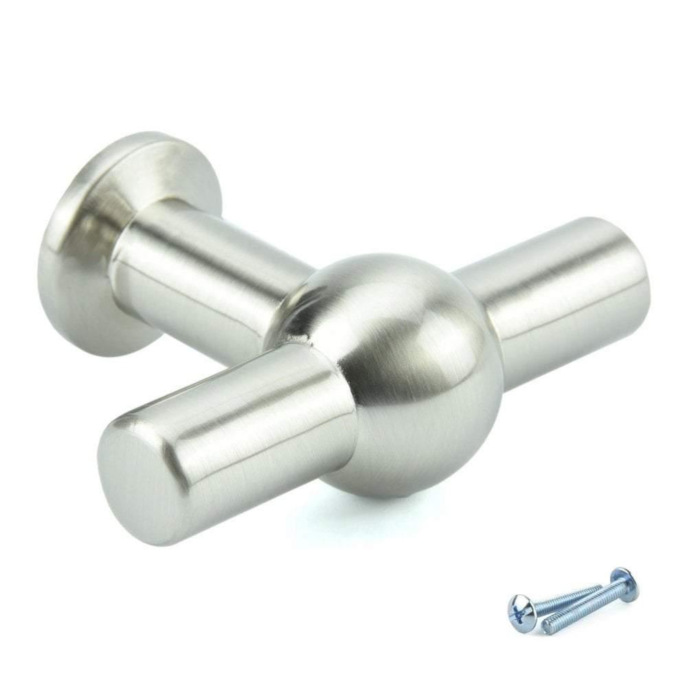 Brushed Nickel Cupboard Knob Handle M4TEC Trossach P9