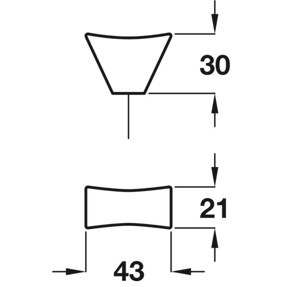 Knob, Zinc Alloy, 43mm, Caleido | CLEARANCE