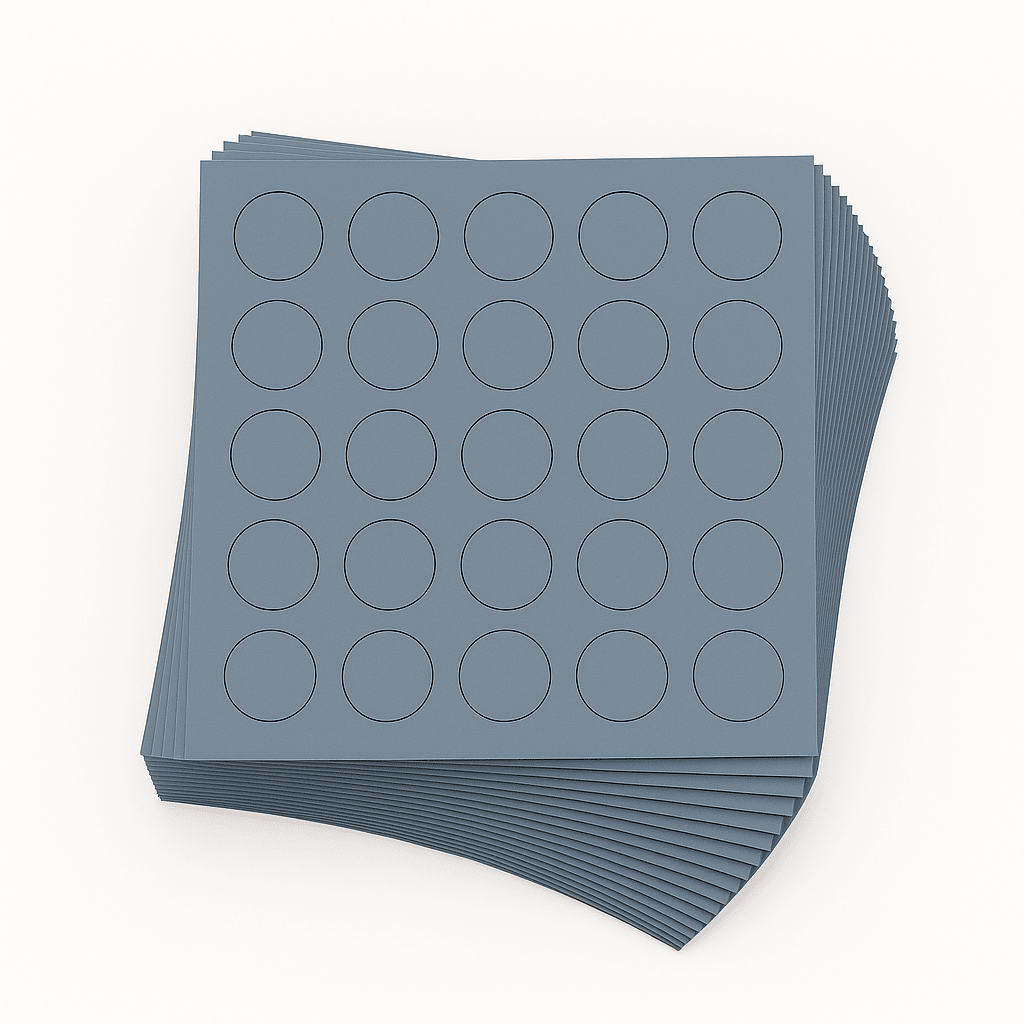 KwikCaps Self Adhesive Screw Cover Caps - Alby Blue (640)