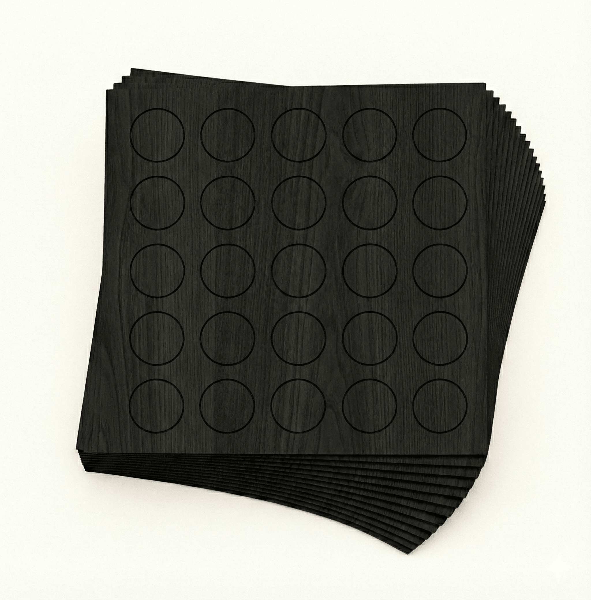 KwikCaps Self Adhesive Screw Cover Caps Black (Grained) (324) U999 ST19 / U999 TM28