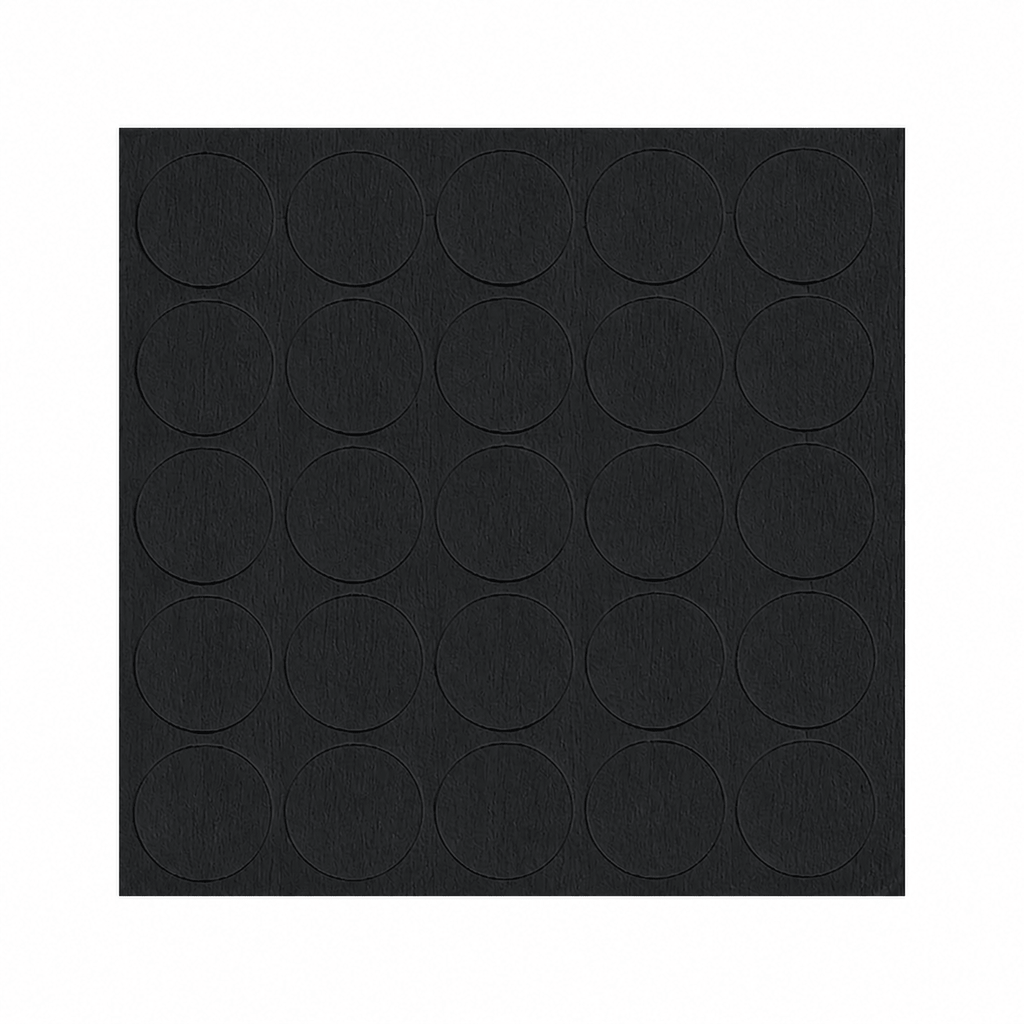 KwikCaps Self Adhesive Screw Cover Caps Black (Grained) U999 (324)