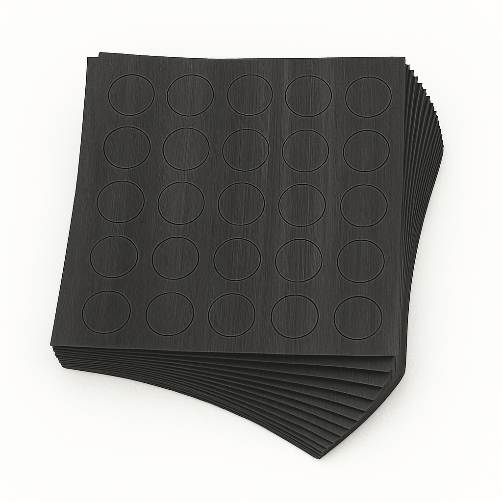 KwikCaps Self Adhesive Screw Cover Caps - Black North Wood Kronospan 8509 SN