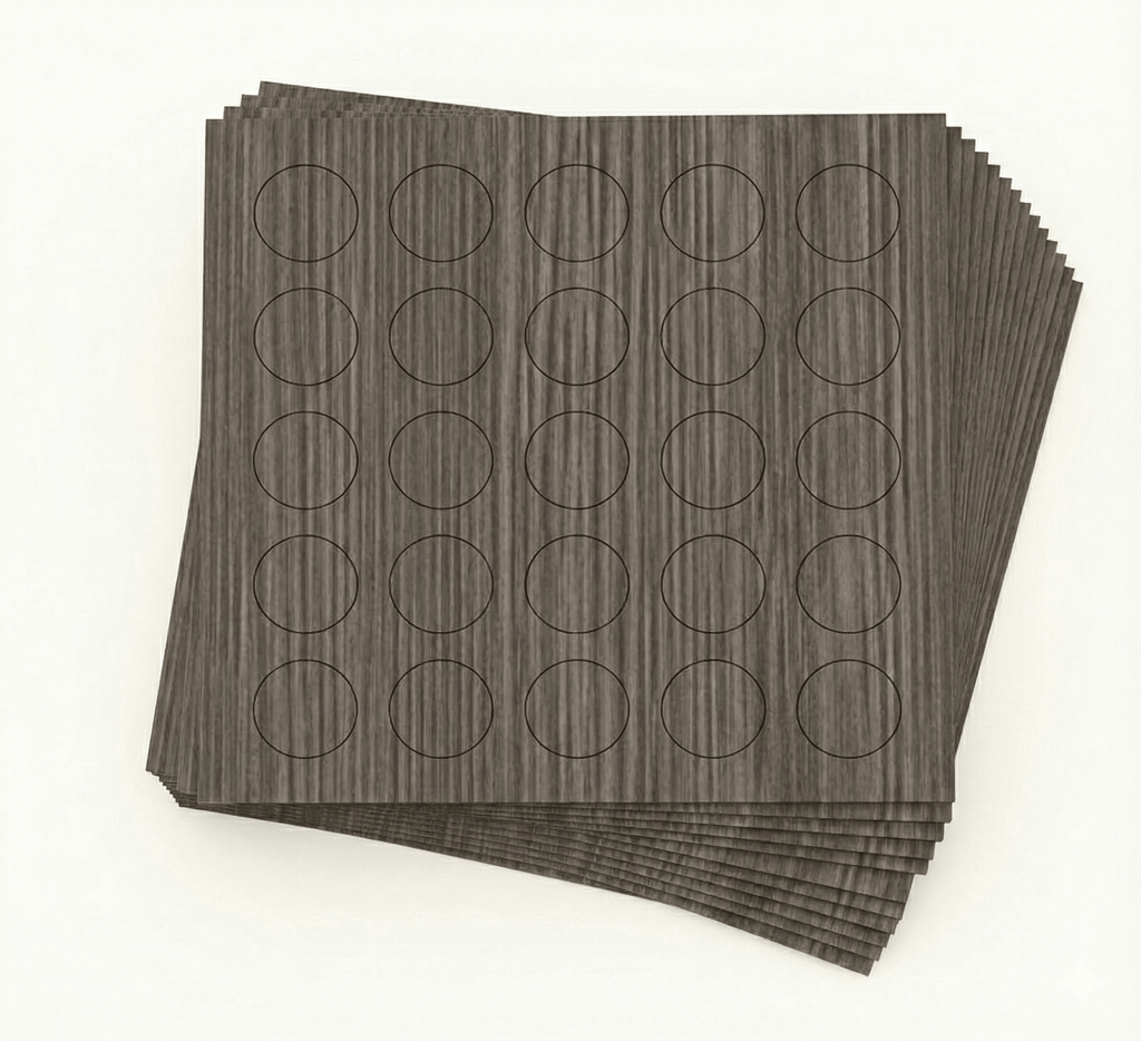 KwikCaps Self Adhesive Screw Cover Caps Brown Grey Avola H1484