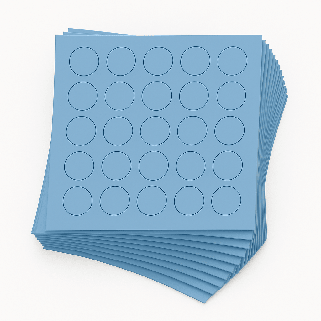 KwikCaps Self Adhesive Screw Cover Caps - Capri Blue (076)
