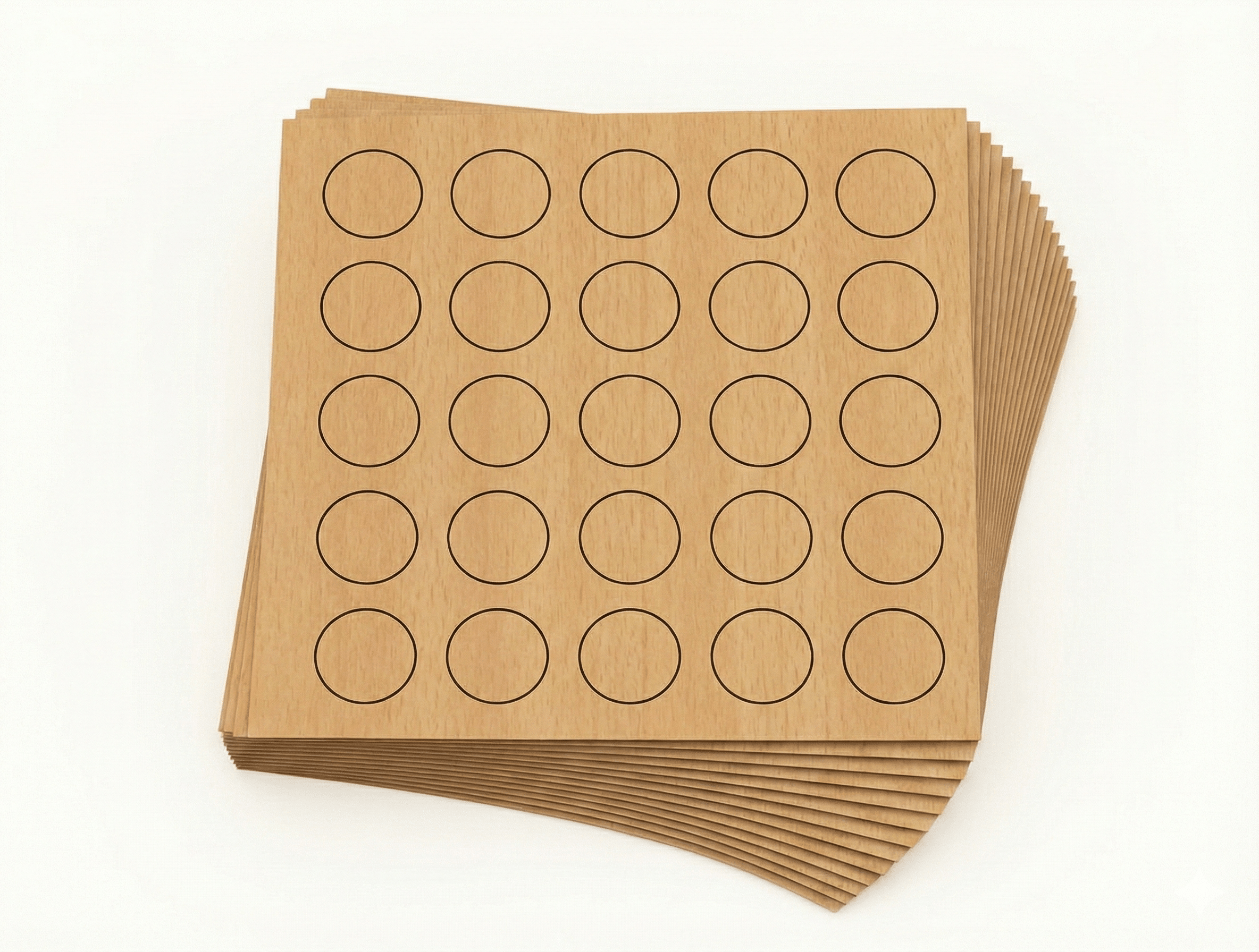 KwikCaps Self Adhesive Screw Cover Caps - Ellmau Beech H1582 (340)