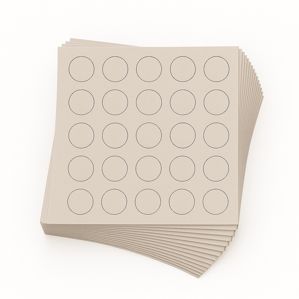 KwikCaps Self Adhesive Screw Cover Caps - Finsa Gris Coco Soft 15R (042)