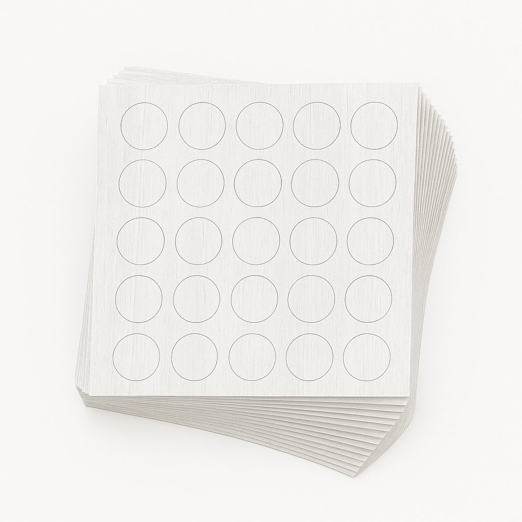 KwikCaps Self Adhesive Screw Cover Caps - Finsa Roble Virginia Mesura 25V (387)