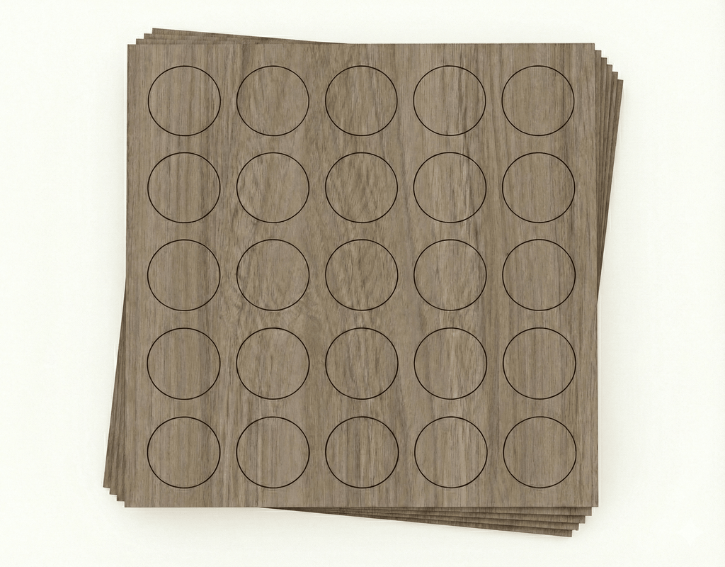 KwikCaps Self Adhesive Screw Cover Caps - Grey Arizona Oak / Shorewood (375) H1150 ST10 / H3090 ST19