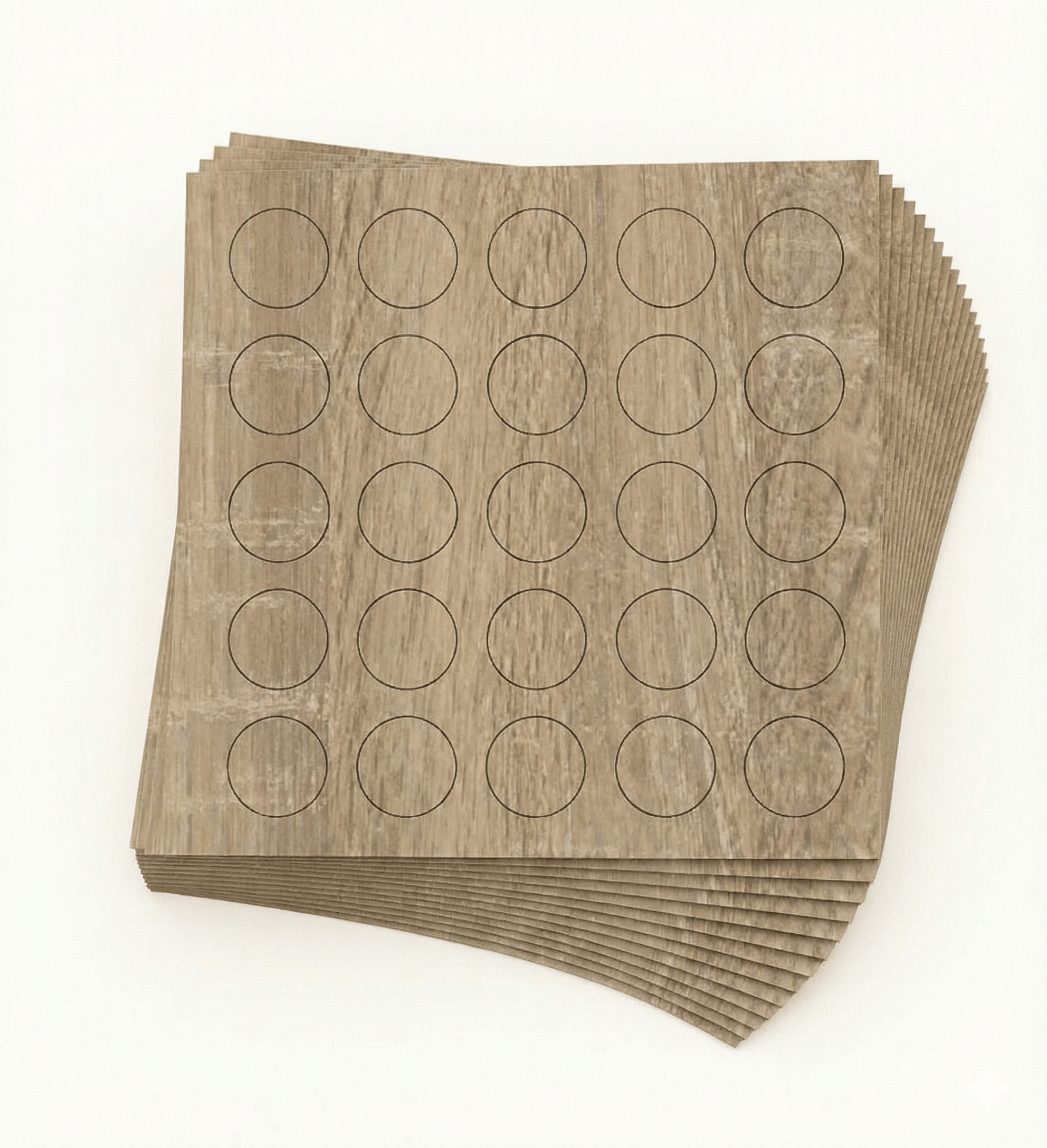 KwikCaps Self Adhesive Screw Cover Caps - Grey Bardolino Oak (171) H1146 ST10