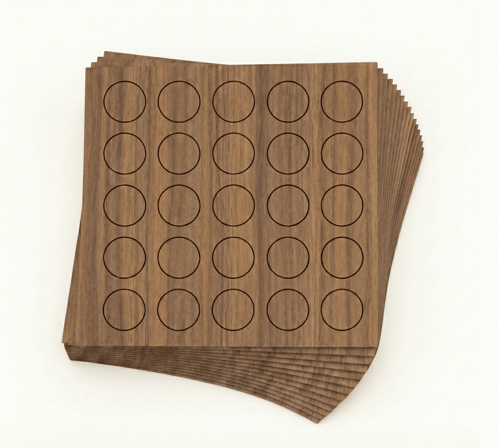 KwikCaps Self Adhesive Screw Cover Caps - Grey Brown Ontario Walnut H1713 ST9