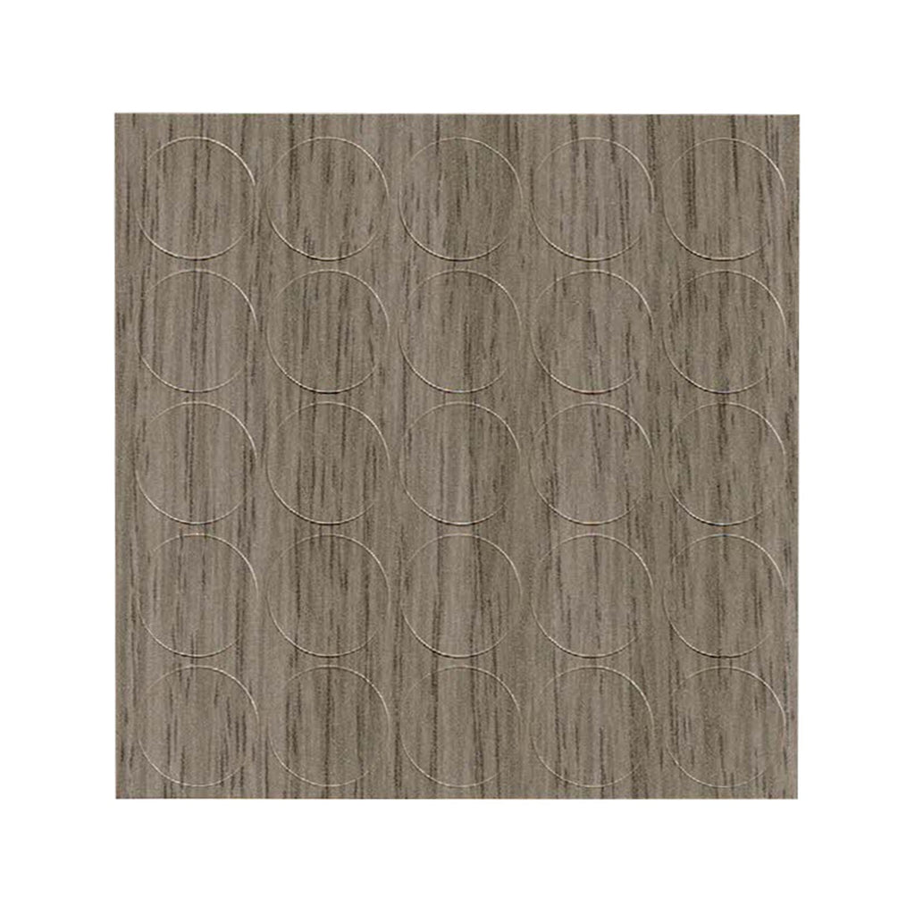 KwikCaps Self Adhesive Screw Cover Caps Grey Corbridge Oak H3156 / Finsa Roble Cooper (126)