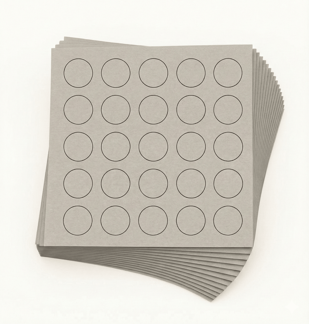 KwikCaps Self Adhesive Screw Cover Caps - Grey Textile (426) F417 ST10