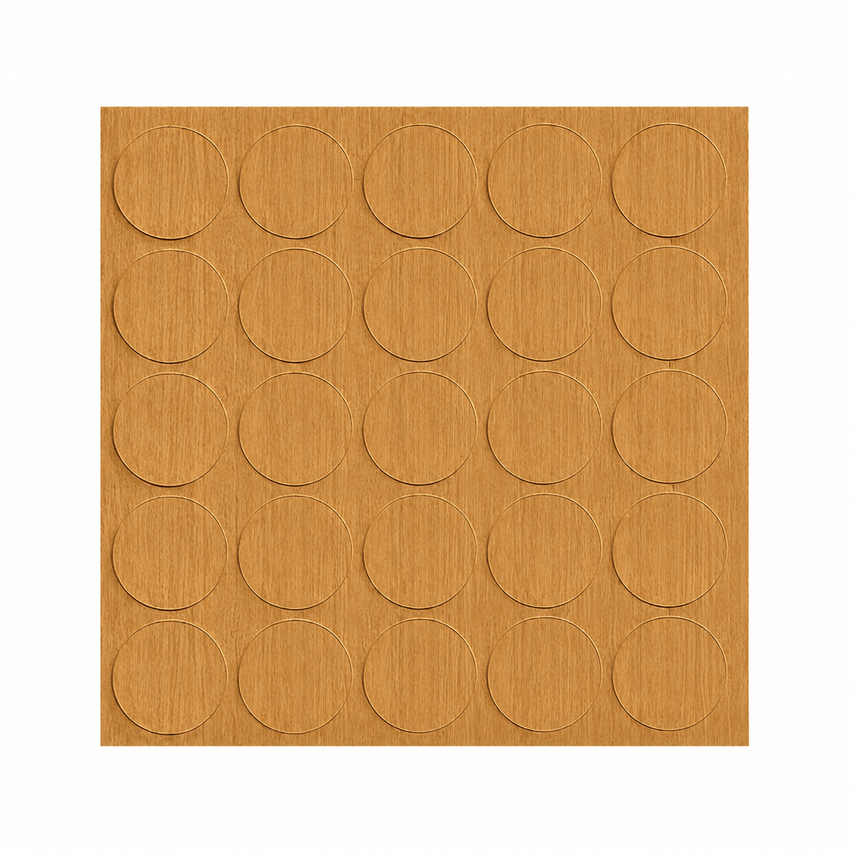 KwikCaps Self Adhesive Screw Cover Caps Light Calais Oak H1319 (142)
