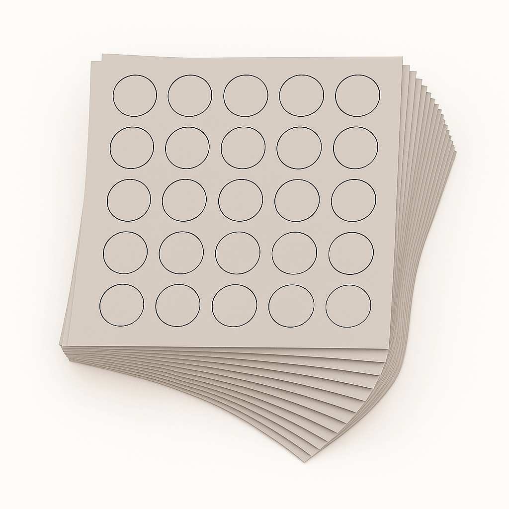 KwikCaps Self Adhesive Screw Cover Caps - Light Grey / Finsa Natural Grey U12 / Finsa Gris Azulado 192 (307) U708 ST9