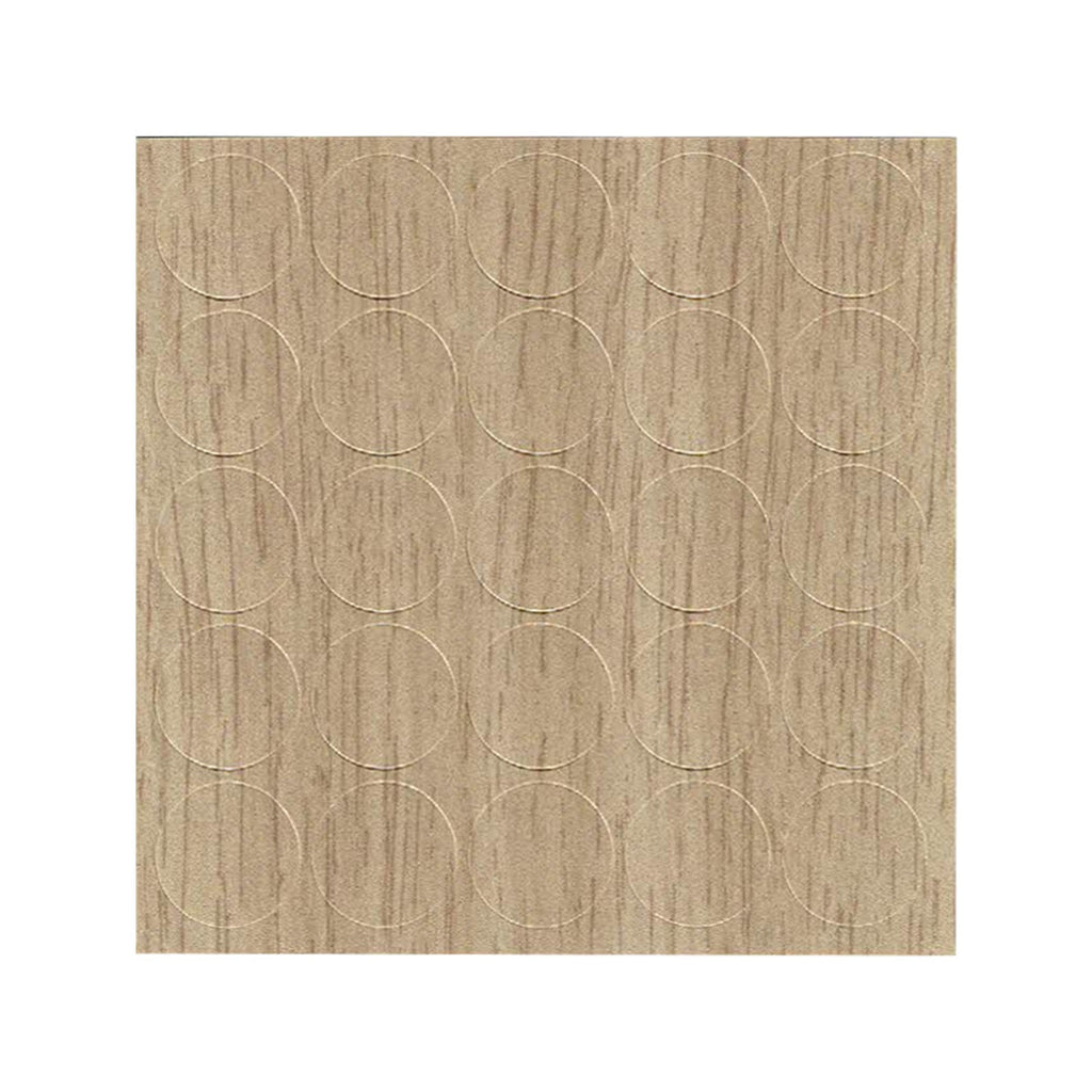 KwikCaps Self Adhesive Screw Cover Caps Light Sorano Oak H1334 / Vicenza Oak H3157 (875)