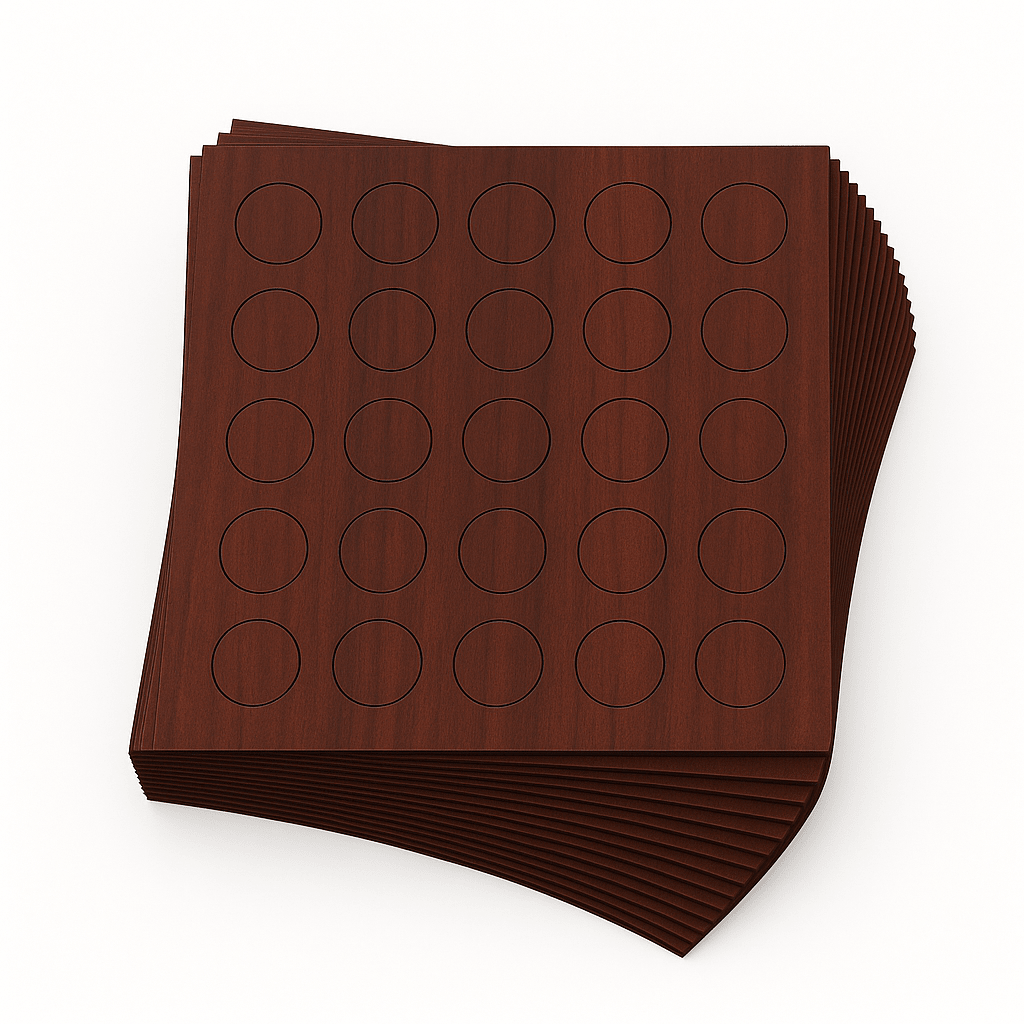KwikCaps Self Adhesive Screw Cover Caps - Mahogany H3080 (525)
