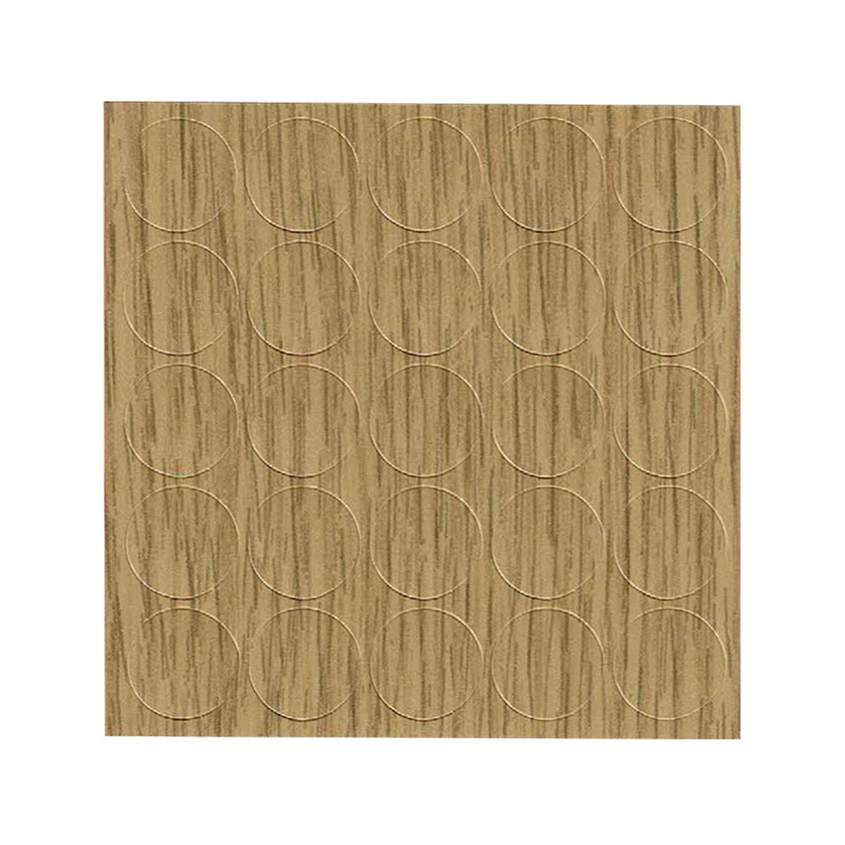 KwikCaps Self Adhesive Screw Cover Caps Natural Corbridge Oak H3395 / Finsa Lissa Oak Mesura 49D (316)