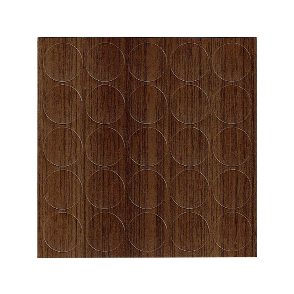 KwikCaps Self Adhesive Screw Cover Caps Natural Dijon Walnut H3734  / Finsa Nogal Canaletto Mesura 03C (850)