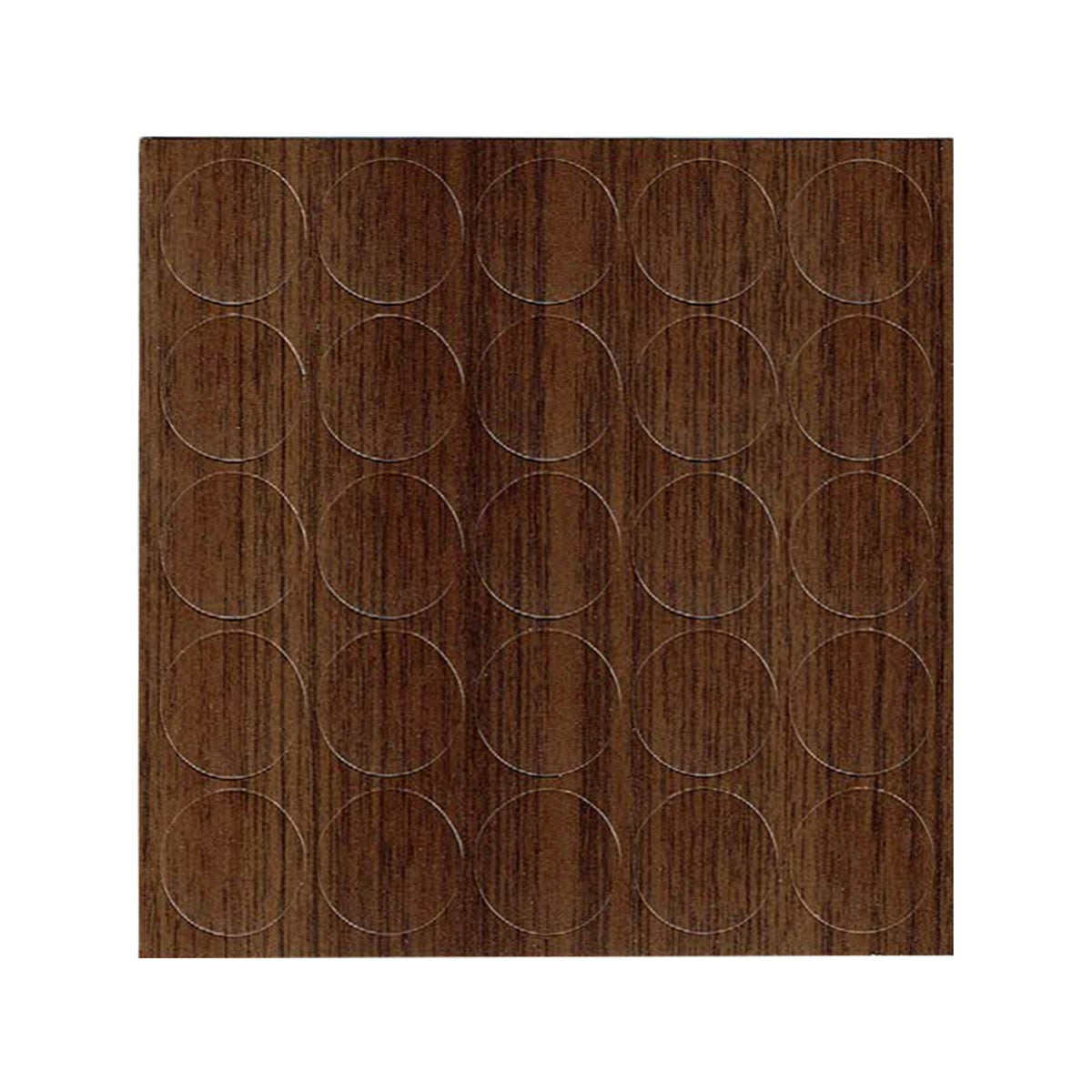 KwikCaps Self Adhesive Screw Cover Caps Natural Dijon Walnut H3734  / Finsa Nogal Canaletto Mesura 03C (850)