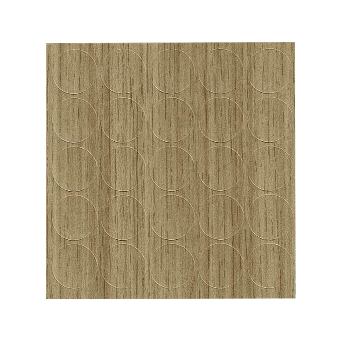 KwikCaps Self Adhesive Screw Cover Caps - Natural Hamilton Oak H3303 / Honey Castello Oak K358 (151)