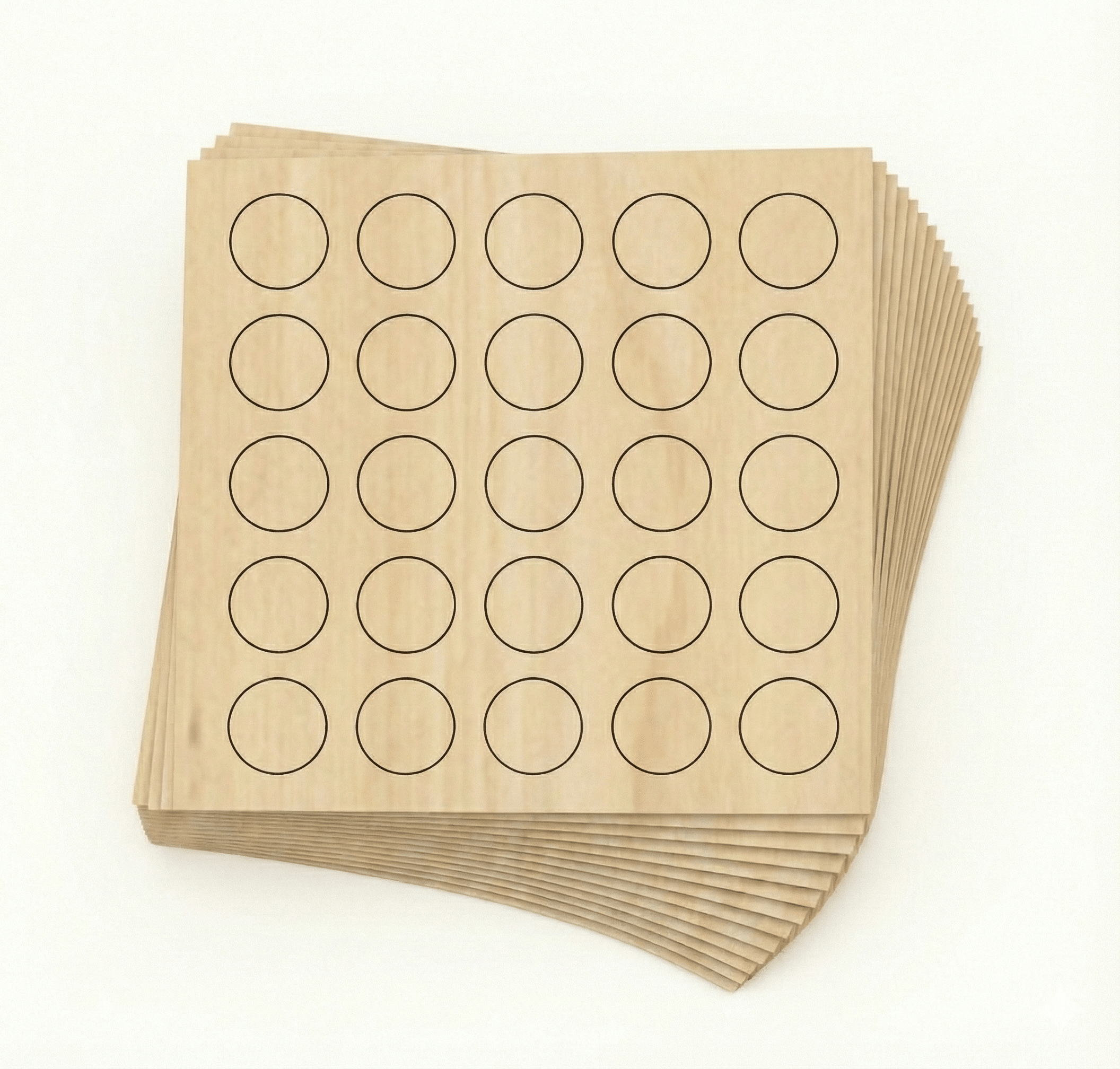 KwikCaps Self Adhesive Screw Cover Caps - Natural Mandal Maple (330) H3840 ST9