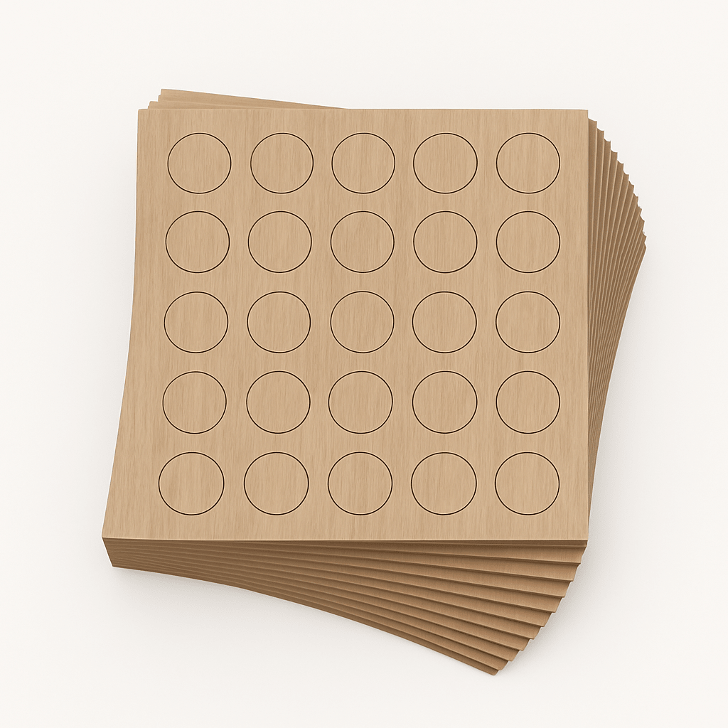 KwikCaps Self Adhesive Screw Cover Caps - Navarra Ash (527) H1250 ST36